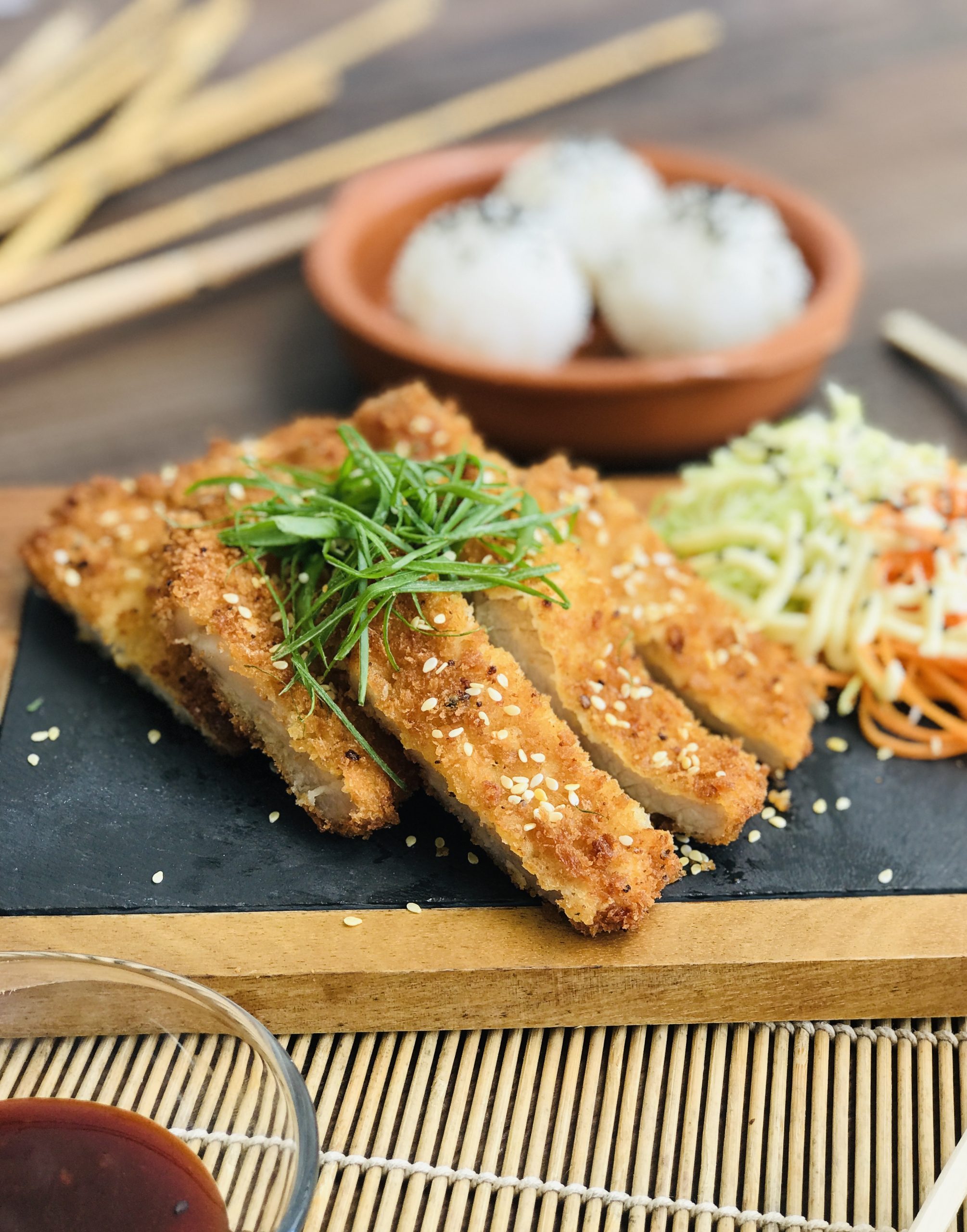 Air Fried Pork Tonkatsu with Homemade Katsu sauce Food Thinkers